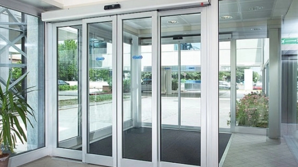Implementation of automatic glass door in Tehran Implementation of automatic glass door in Tehran